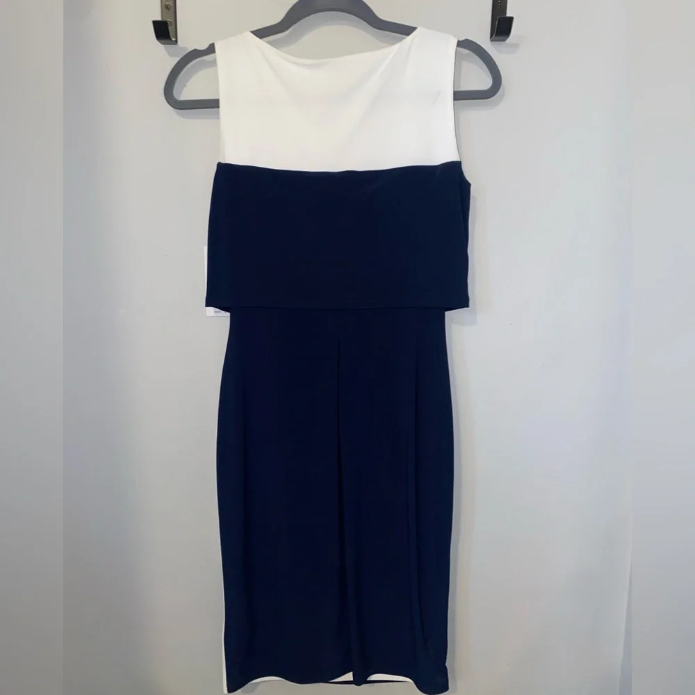 Navy and white dress - Picture 3 of 5